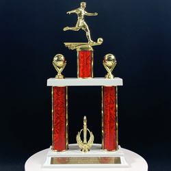 Two Poster Team Soccer Trophy